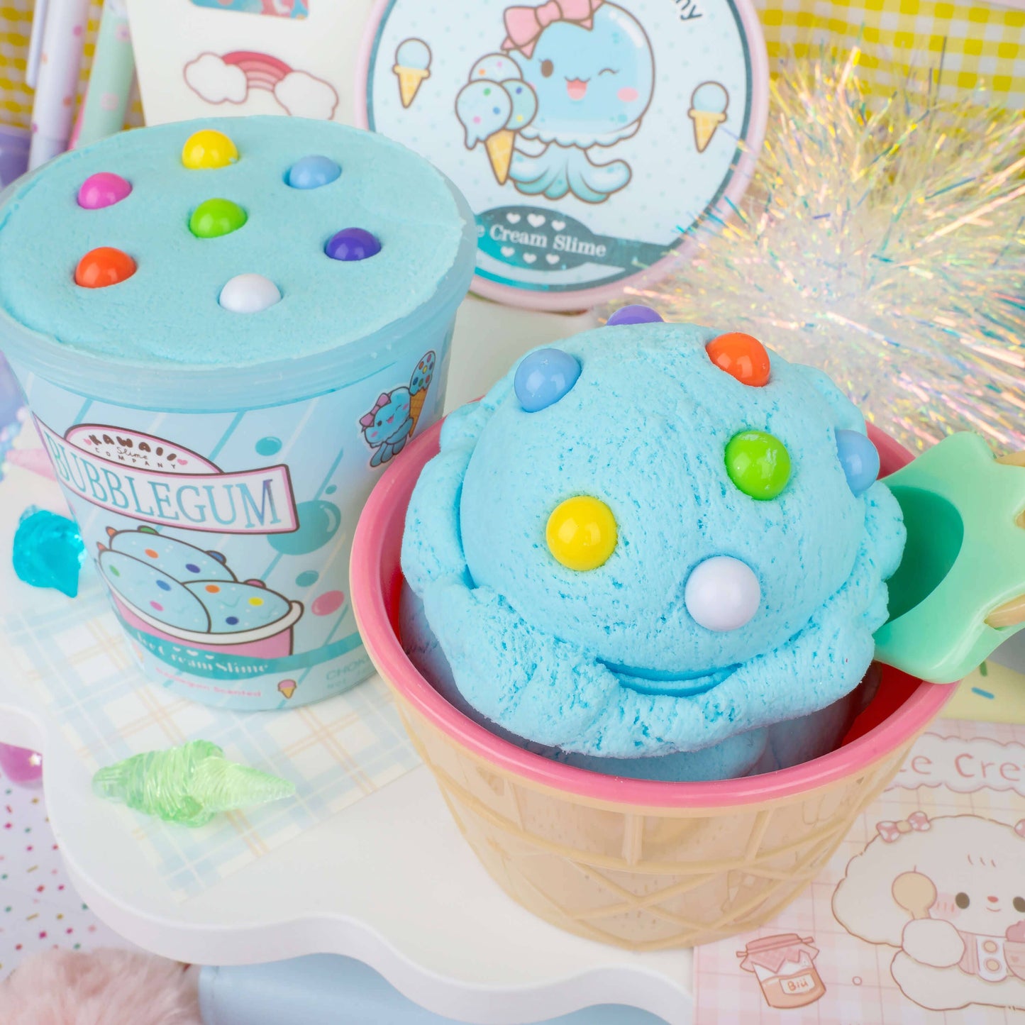 Bubblegum Scented Ice Cream Pint Slime