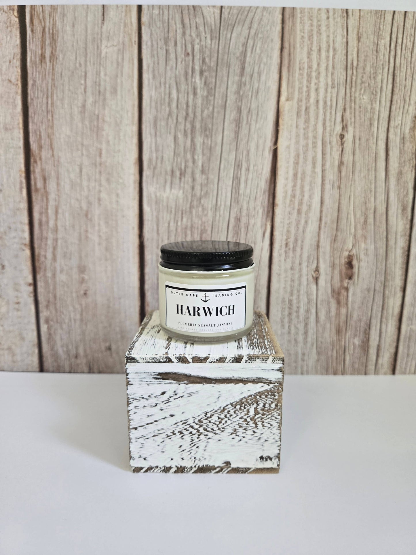 Harwich Cape Cod Soy Wax Crackling Wooden Wick Candle bulk wholesale