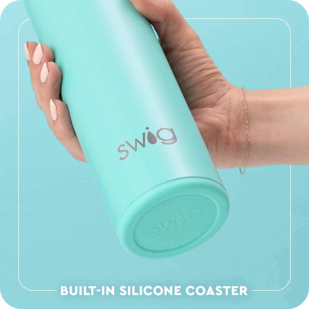 Built-in silicone coaster base