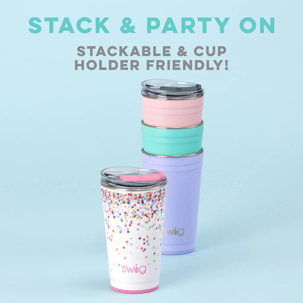 Hot Pink 24oz Insulated Party Cup