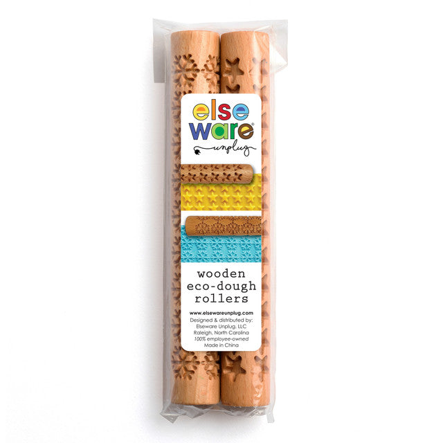 Wooden Roller Creative Embossments Dough Tool