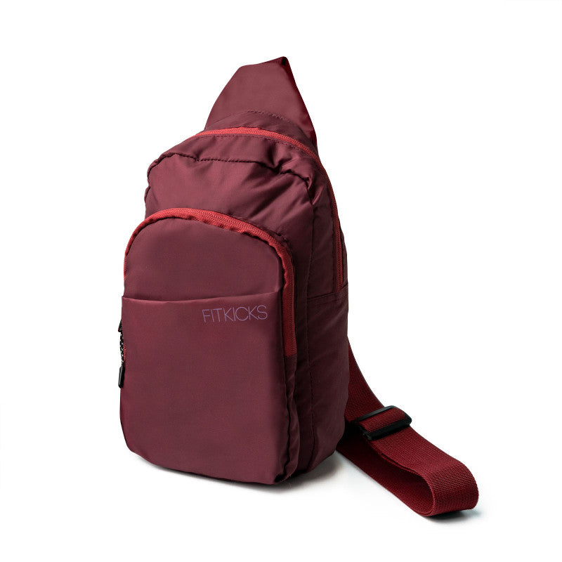 Fitkicks Hideaway Packable Sling - Burgundy