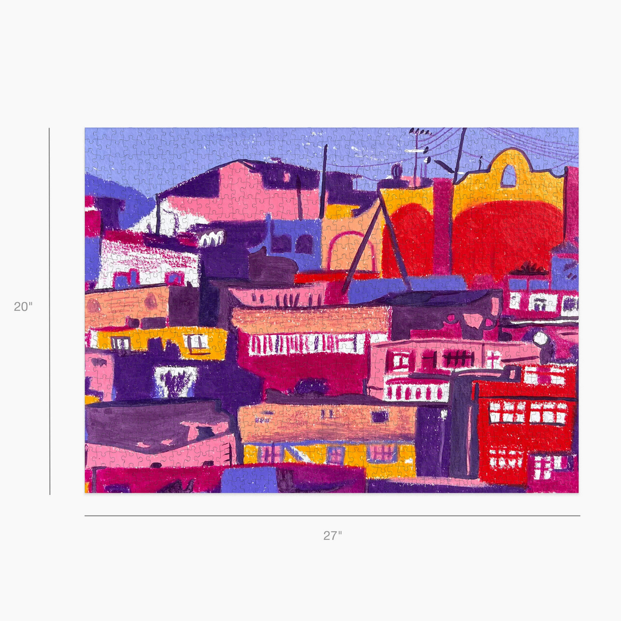 Canvas Classics Violet Hillside puzzle box and pouch