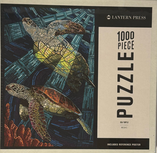 1000 Piece Puzzle, Sea Turtle - Paper Mosaic