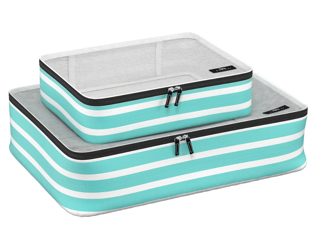 Montauk Mint Jet Set Foldable Packing Cubes (Set of 2)