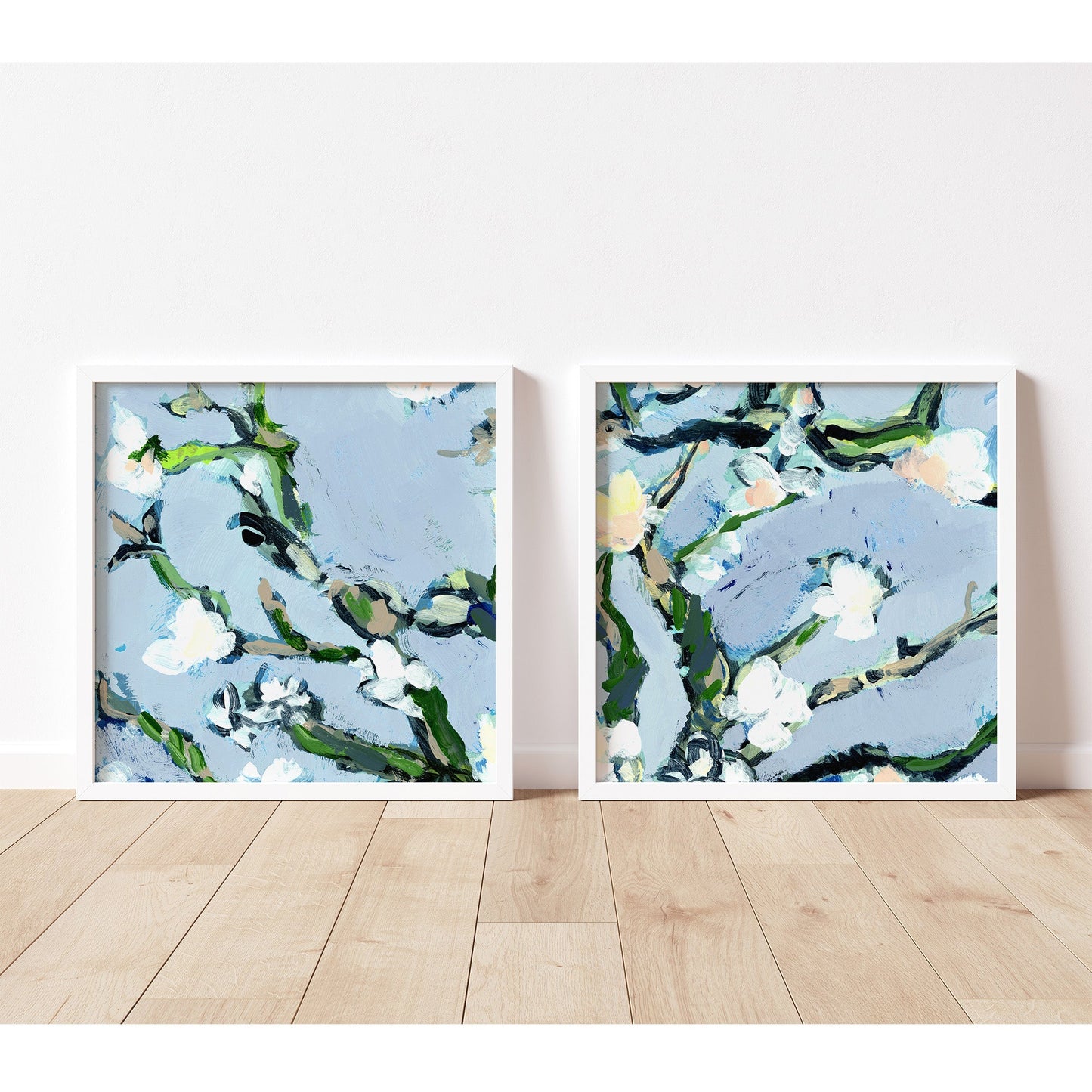 Nineveh, Abstract Floral, Set of 2 Prints