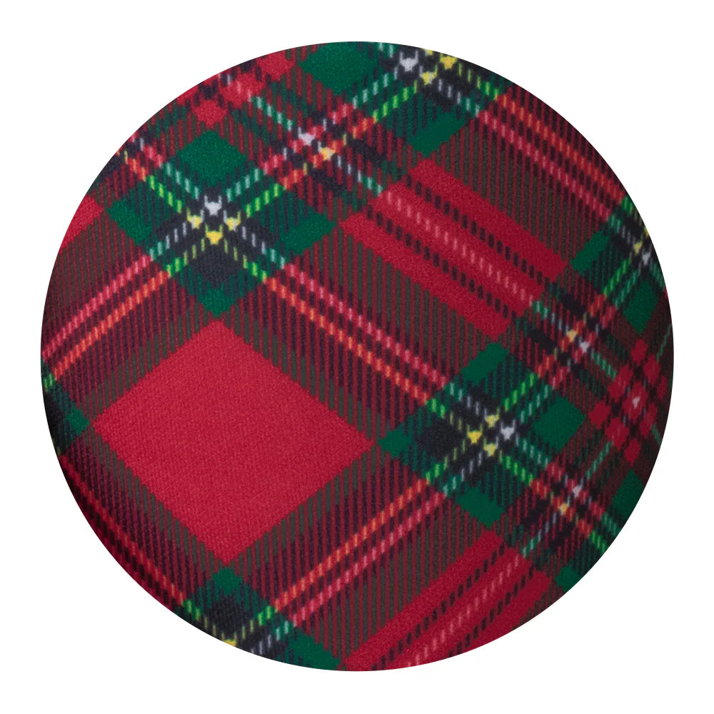Christmas Plaid Medium Iced Cup Coolie