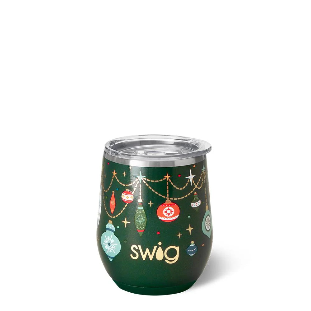 Deck The Halls 12oz Stemless Wine Cup