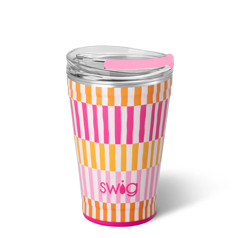Sherbet Stripe Party Cup 18oz