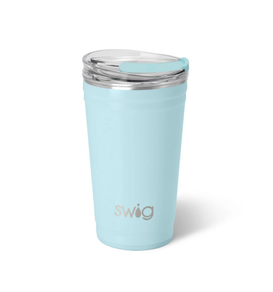 Shimmer Aquamarine 24oz Insulated Party Cup