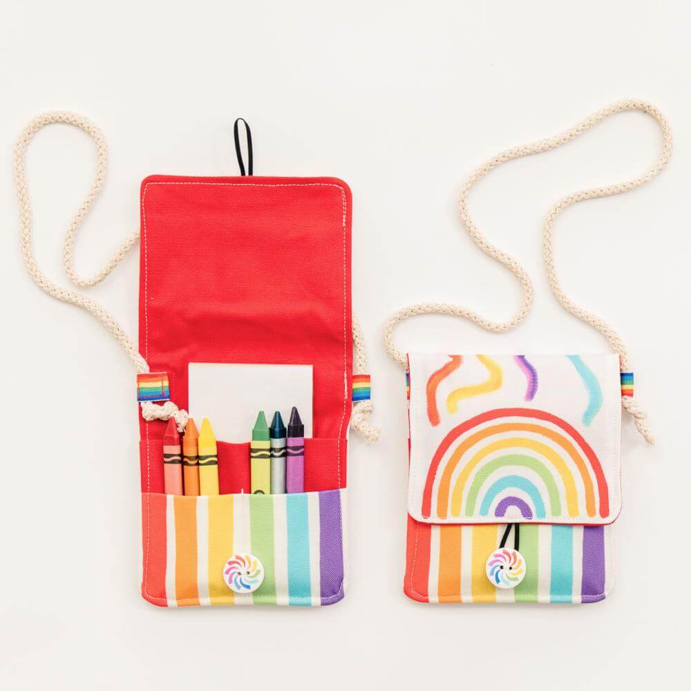 Rainbow Coloring Purse