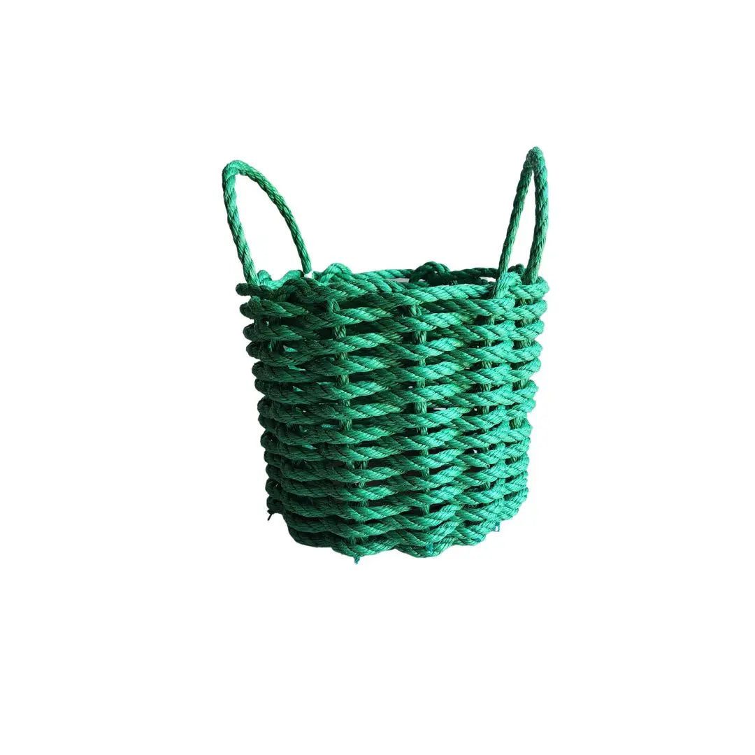 Solid, Single Color Maine Lobster Rope Basket, Handmade