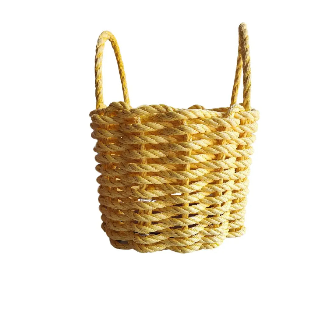 Solid, Single Color Maine Lobster Rope Basket, Handmade