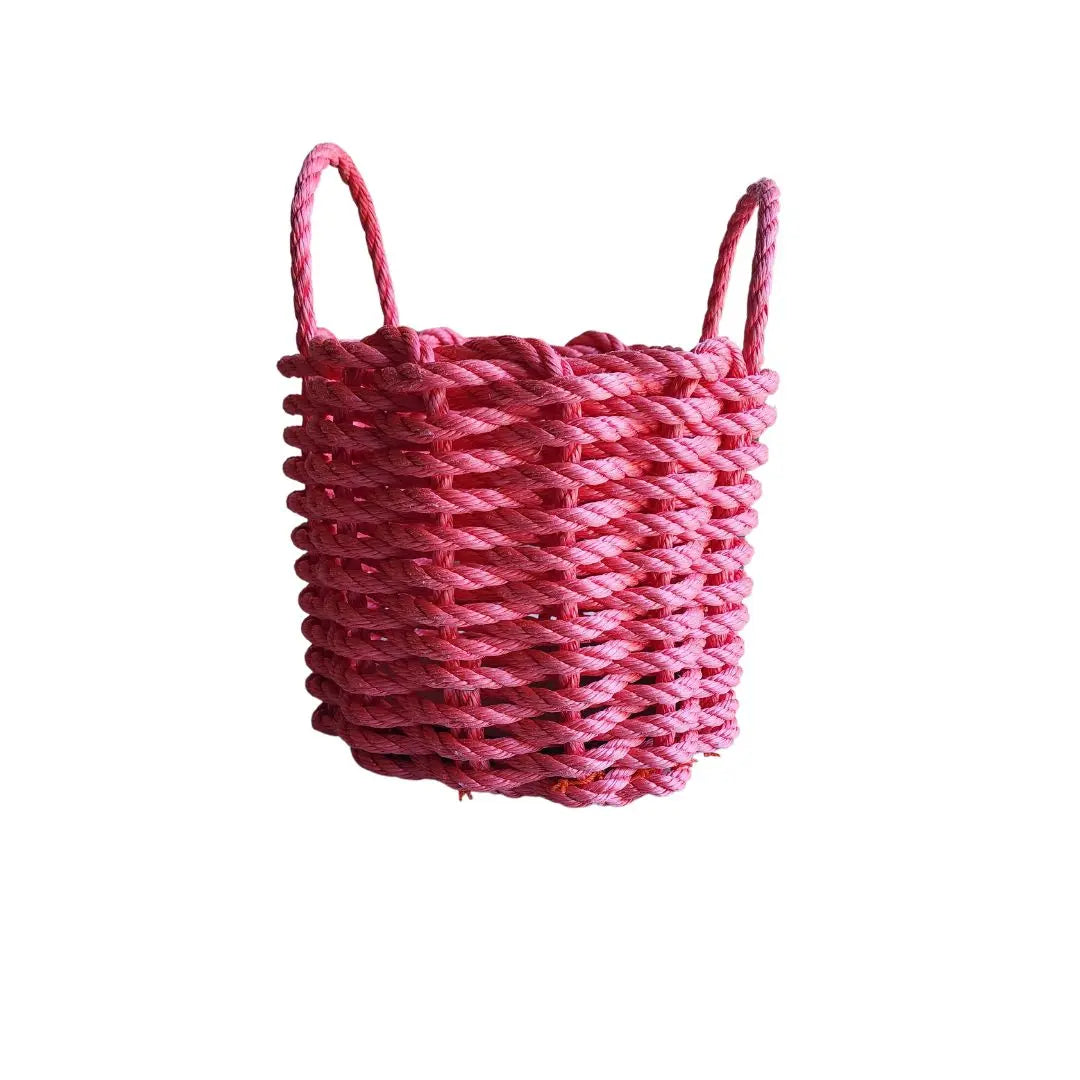 Solid, Single Color Maine Lobster Rope Basket, Handmade