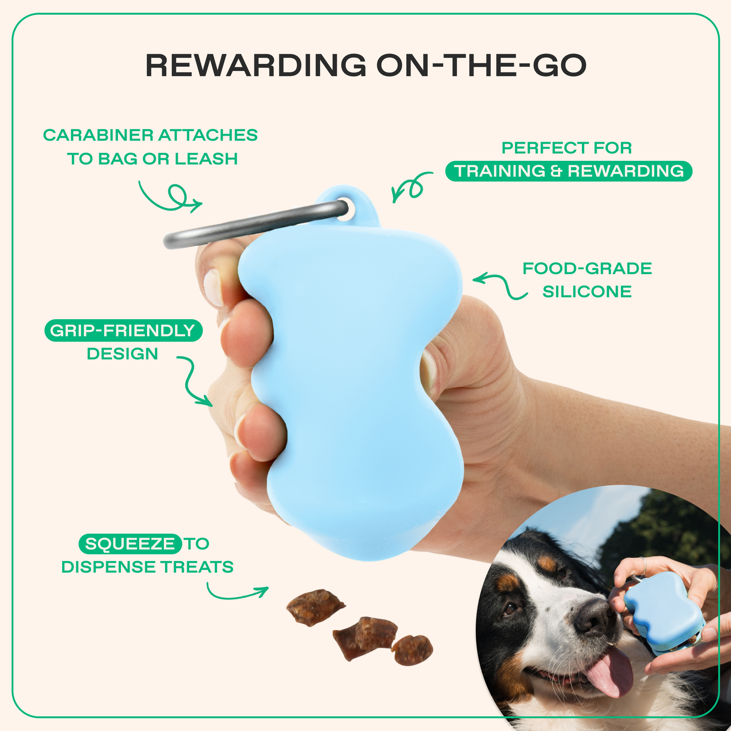 The Silicone Dog Treat Dispenser