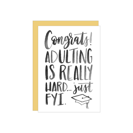 Adulting greeting card