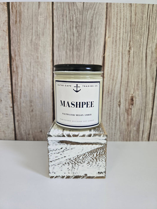 Mashpee Cape Cod Soy Wax Crackling Wooden Wick Candle bulk wholesale