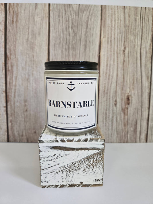Barnstable Cape Cod Soy Wax Crackling Wooden Wick Candle wholesale bulk
