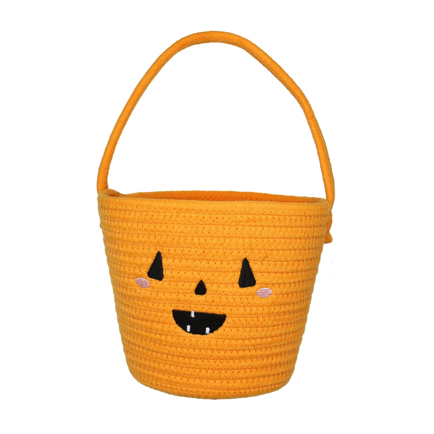 Halloween Pumpkin Rope Trick or Treat Basket