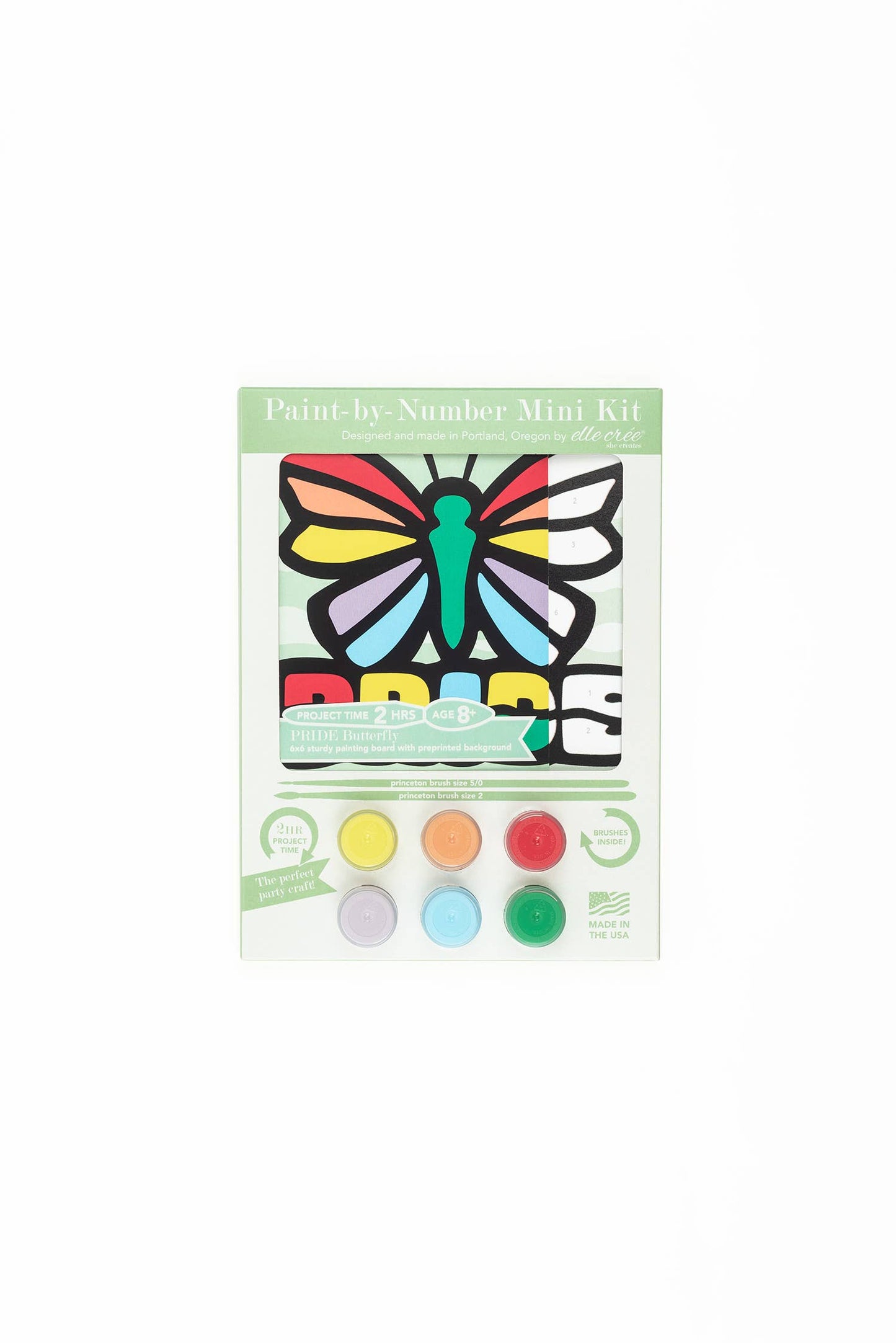 Pride Butterfly MINI Paint-by-Number Kit