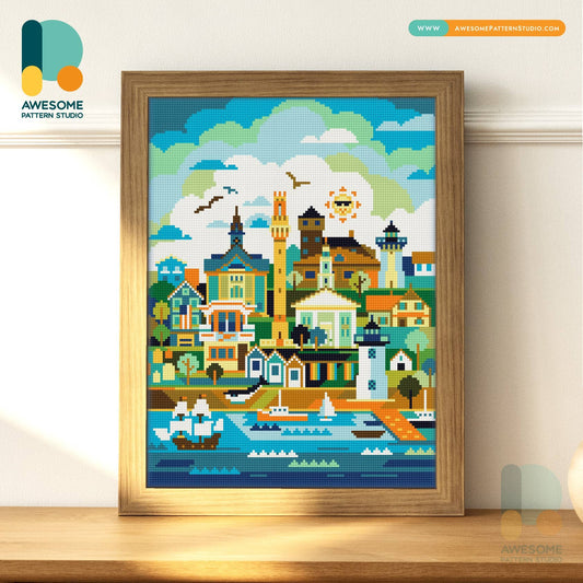 DS2412-120x162 Provincetown, Diamond Painting Kit