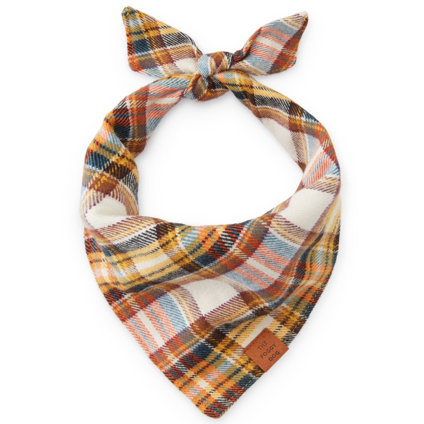 Cornucopia Flannel Fall Dog Bandana: Large