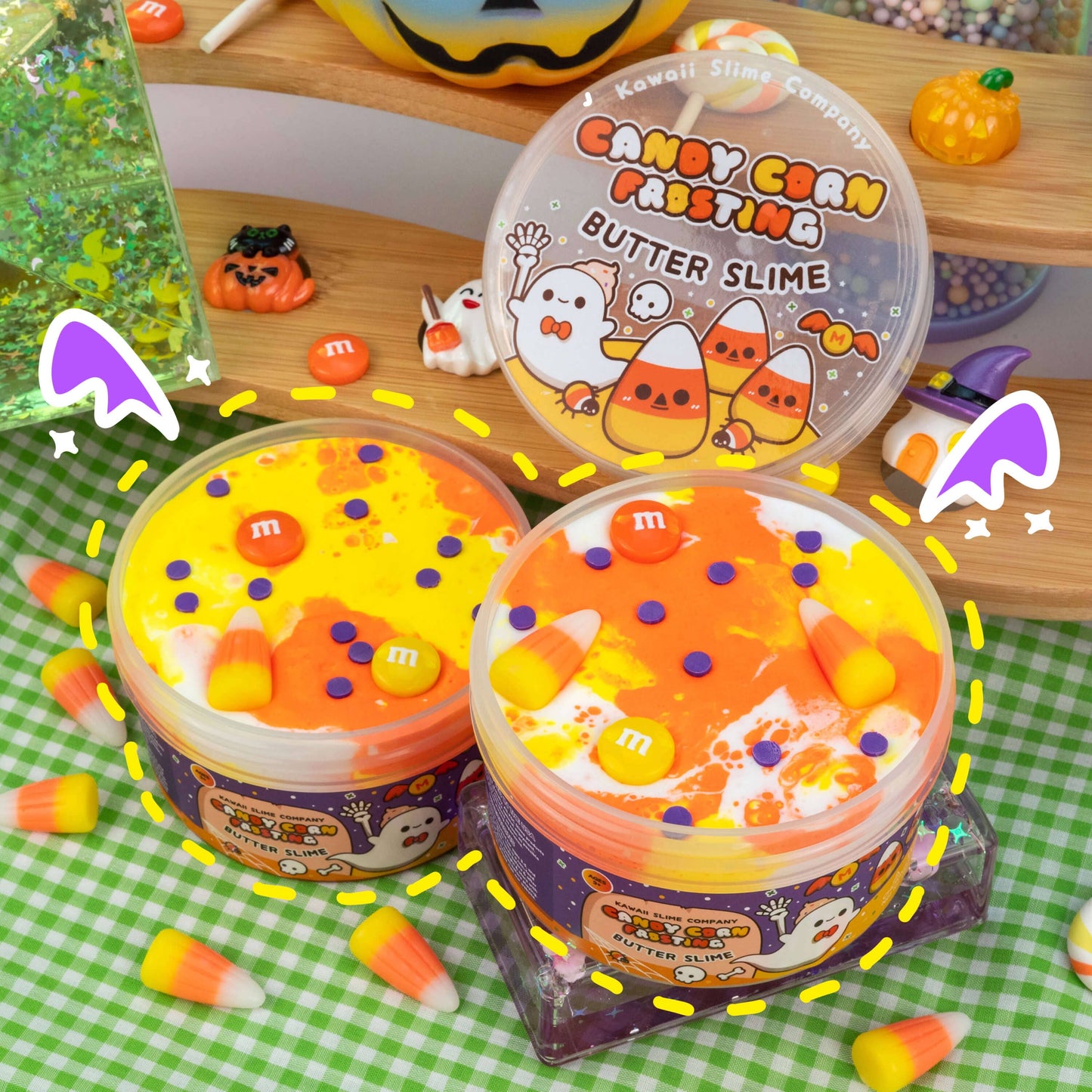 Candy Corn Frosting Butter Slime