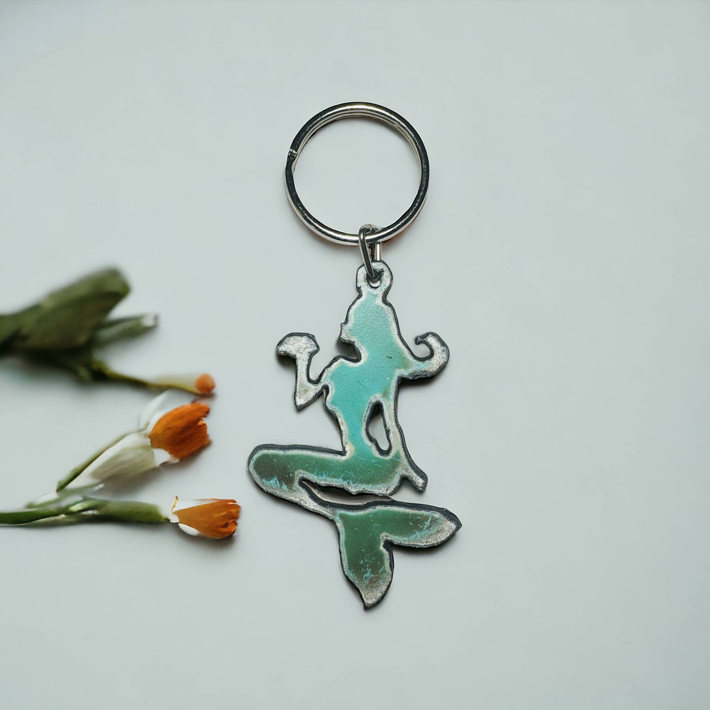 Mermaid Keychain nautical beach souvenirs coastal gifts USA