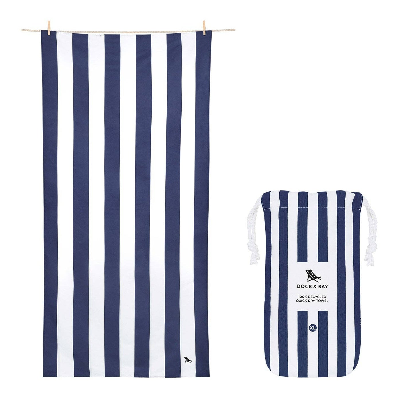 XL Quick Dry Towels - Whitsunday Blue