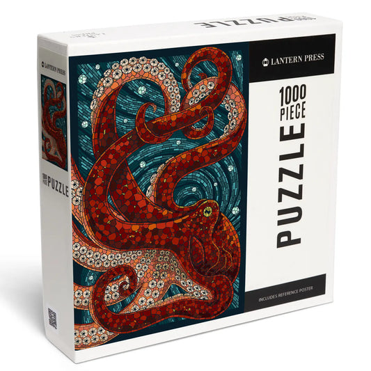 1000 Piece Puzzle, Octopus - Paper Mosaic