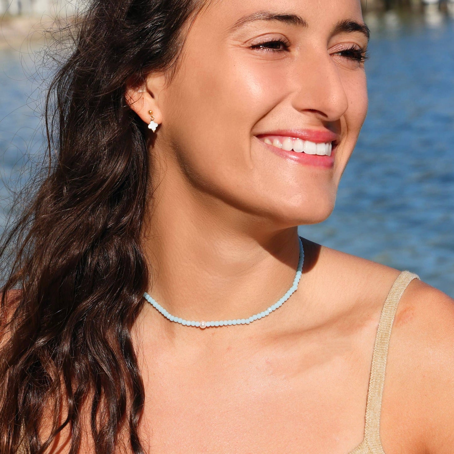 Chill and Shimmer Vibes Choker Necklace