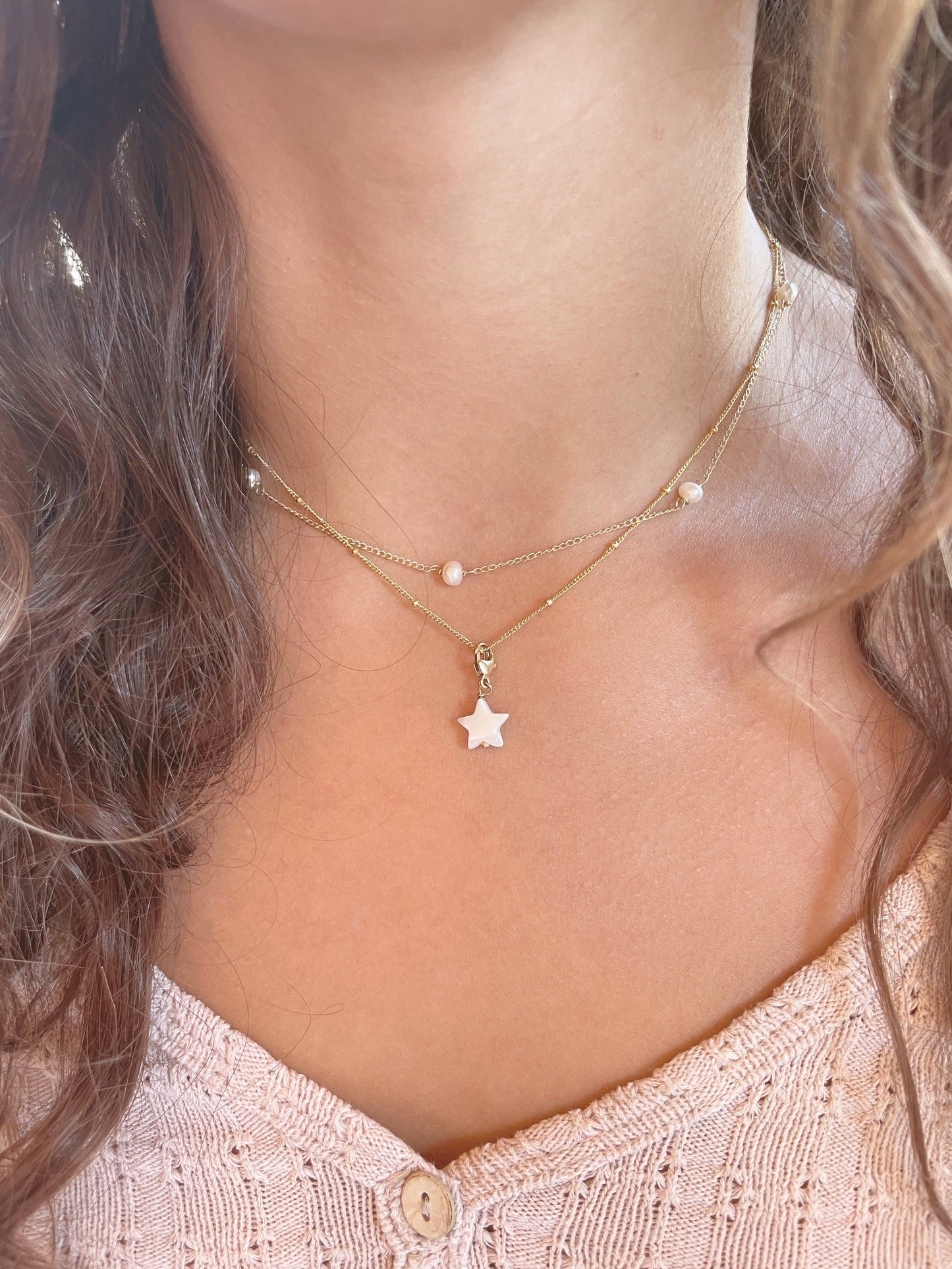 Surfer 5 Freshwater Pearl Choker Necklace