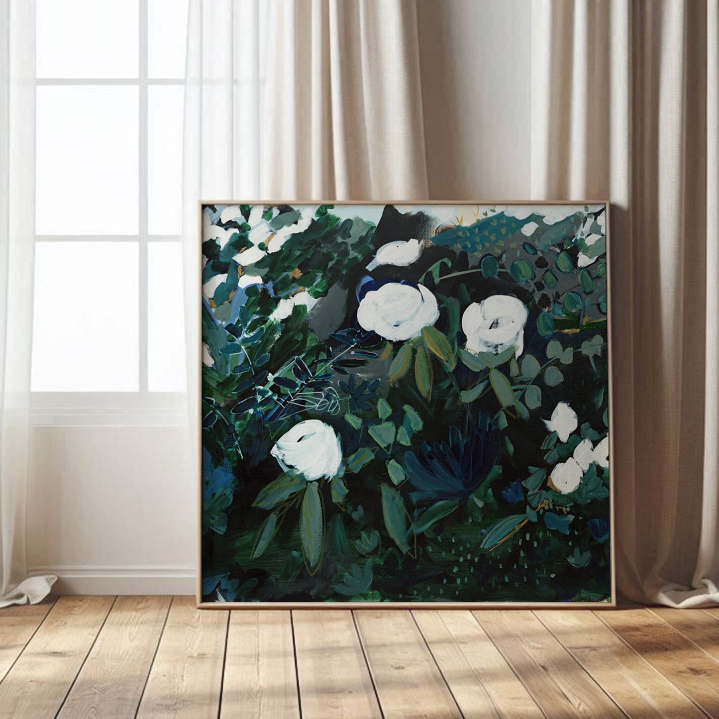 Black Floral Print, Fine Art Print
