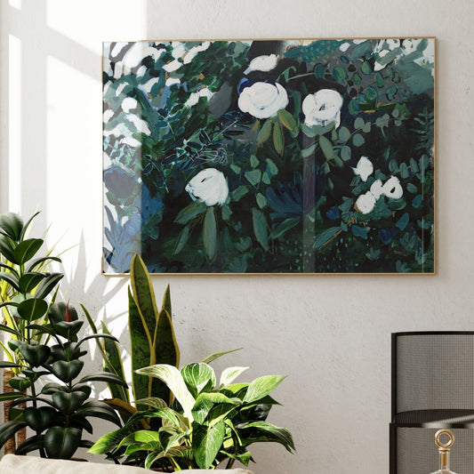 Black Floral Print, Fine Art Print