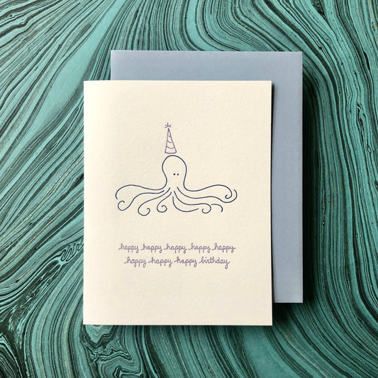 Birthday Octopus Greeting Card