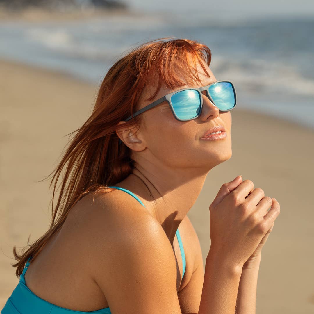 Glacier - Soft Grey / Ice Blue Mirror Polarized