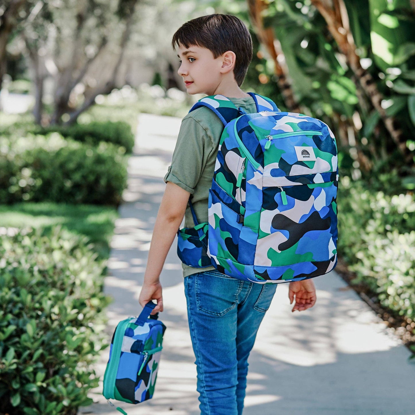 Bailey Backpack - Camo Kid Blue/ Green: Camo Kid Blue/ Green