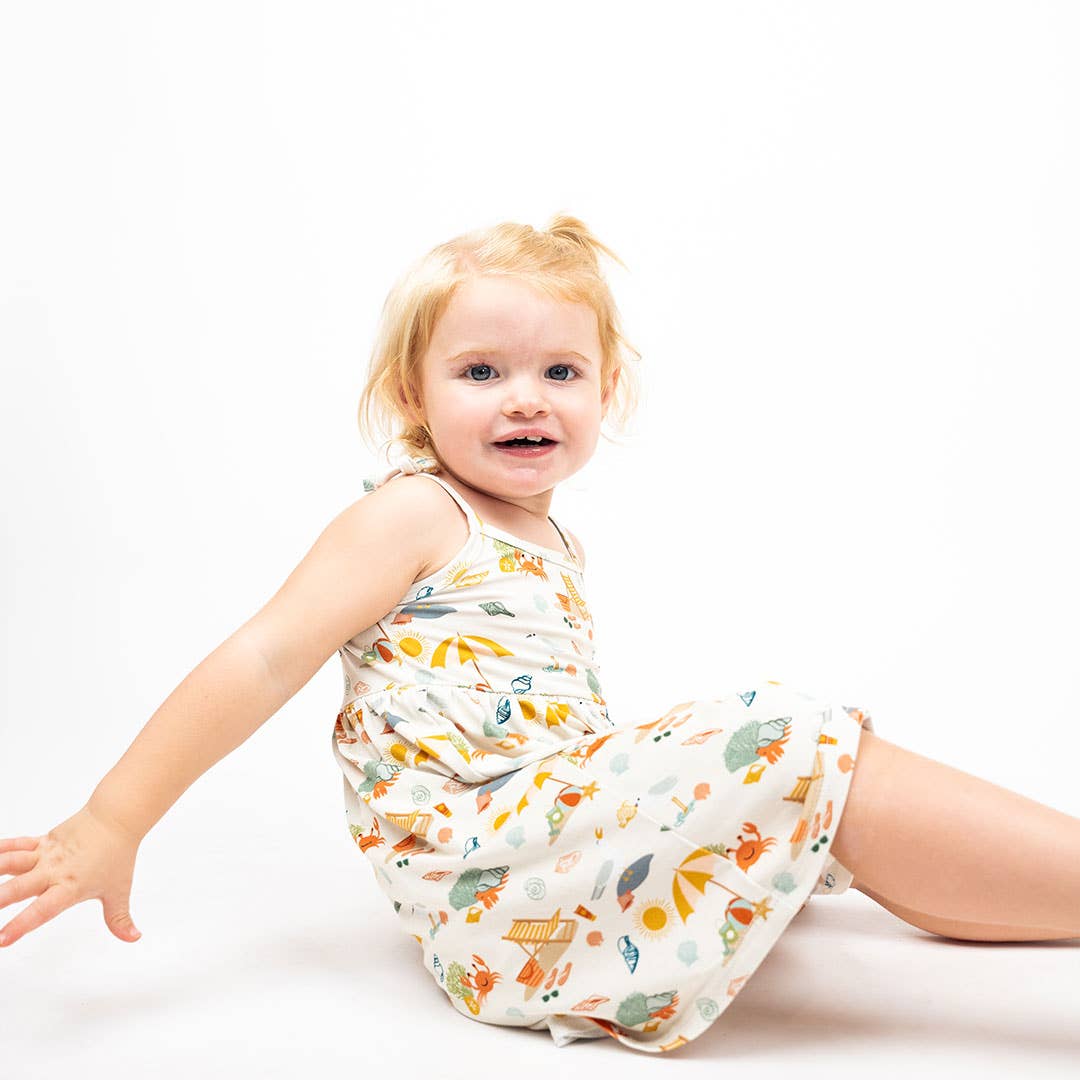 Beach Day Summer Baby & Kids Bamboo Dress: 6-12M