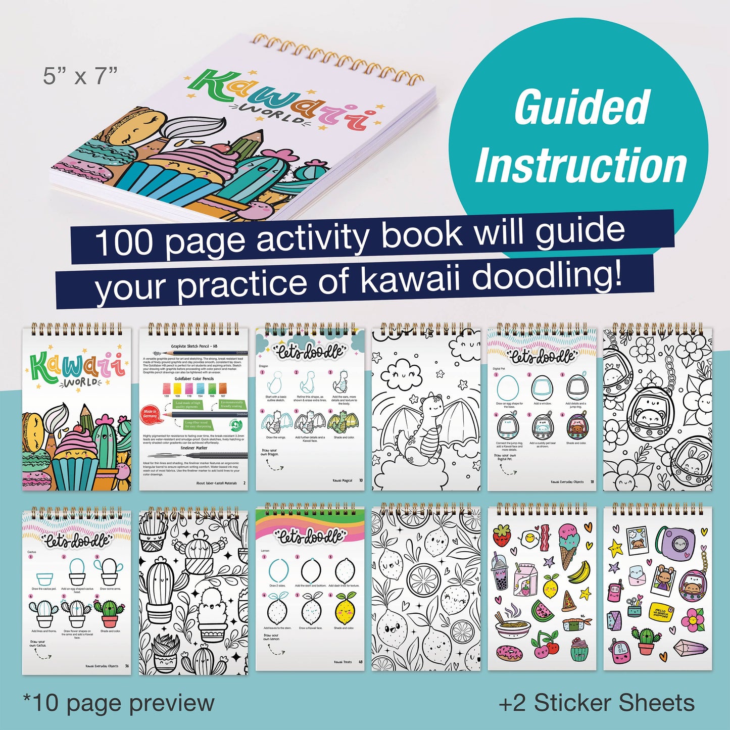 Kawaii World - Learn How to Draw Kawaii Art Set