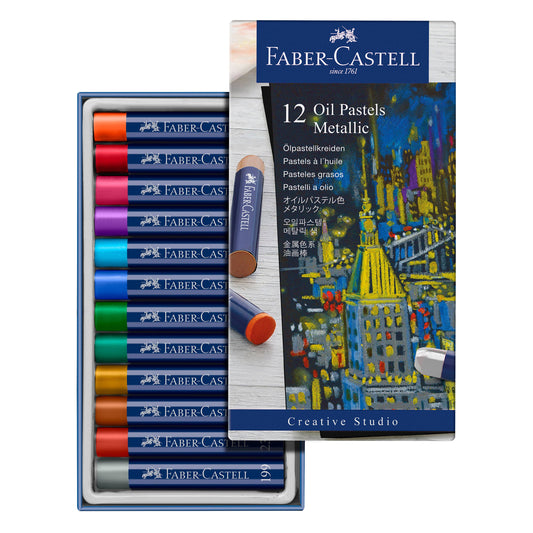 Artist's Oil Pastels, Metallic - Set of 12