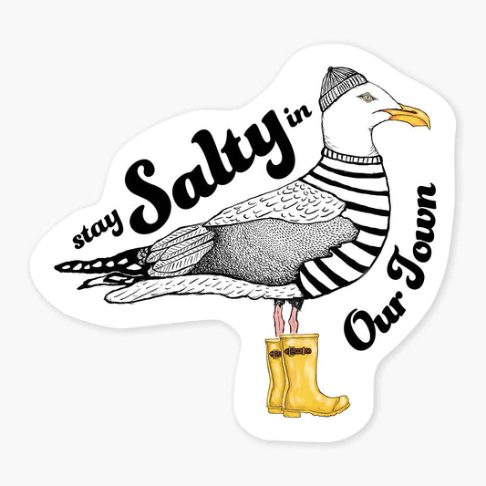 Salty - 3" Name Drop Sticker: No Barcode