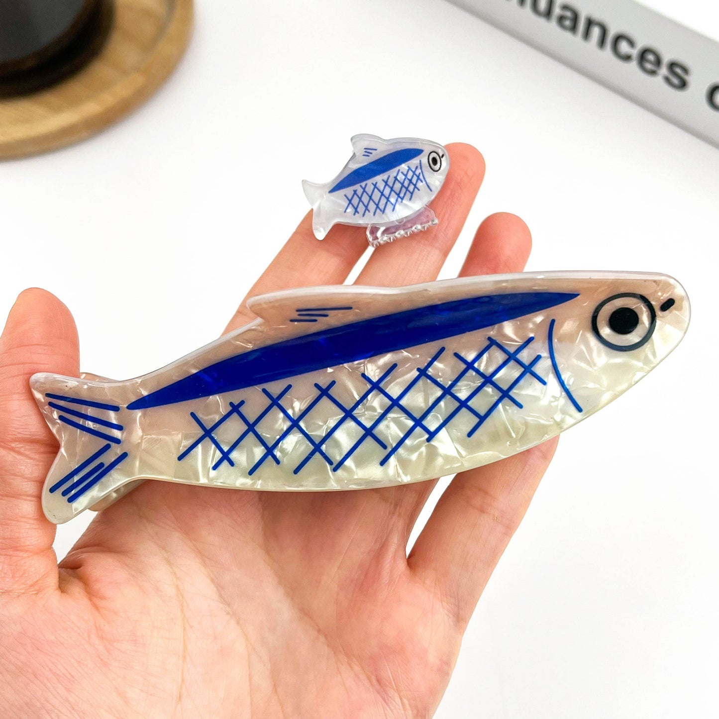 Sardine-Shaped Hair Claw Clip, Ocean Style Hair Clip
