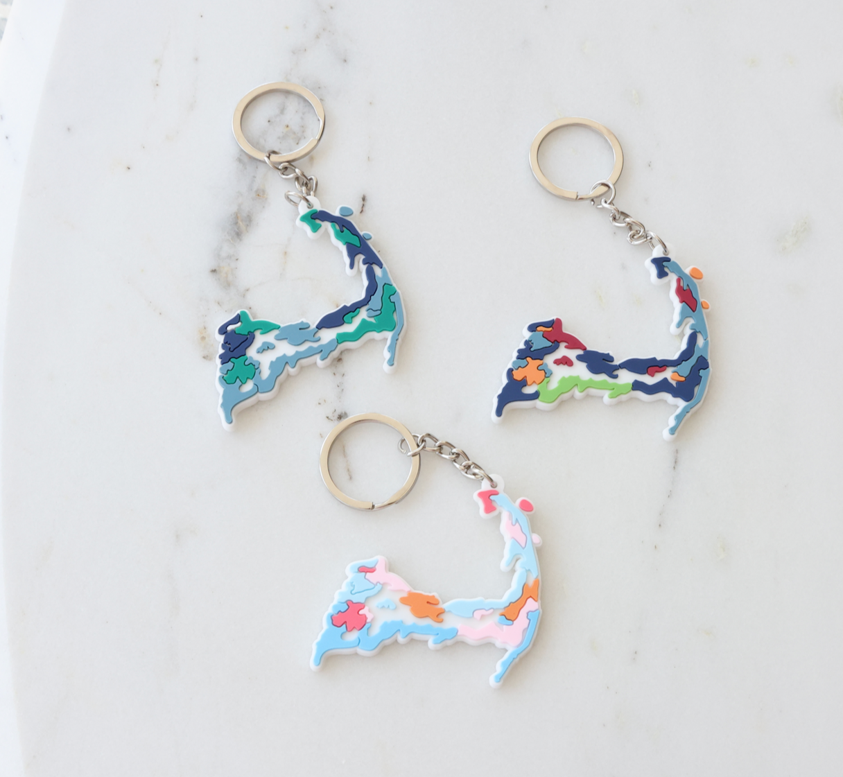 Cape Cod Soft Keychain: Summer House Pastel
