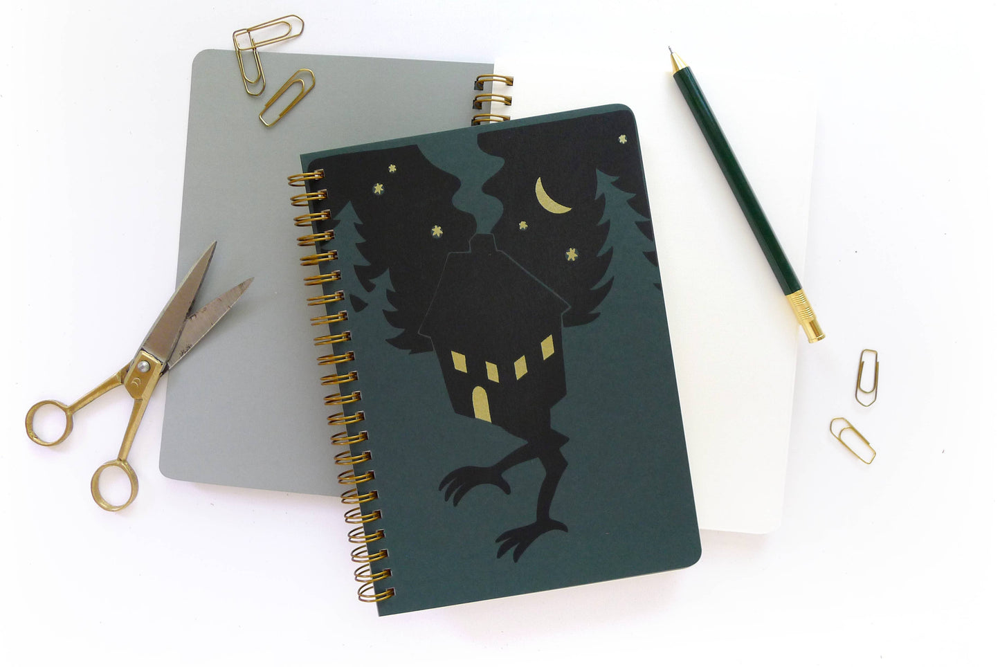 Baba Yaga Coil Notebook, MD: Lined