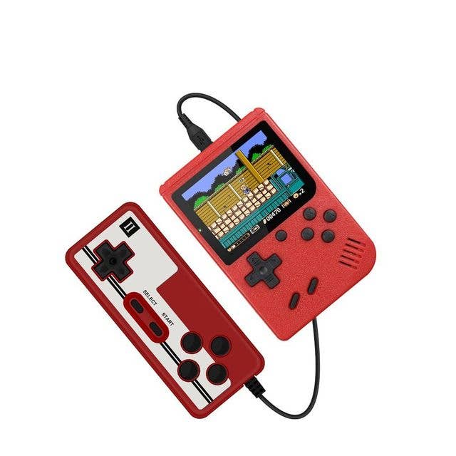 Retro Handheld Game Box Console with 400 Classic Games: Black