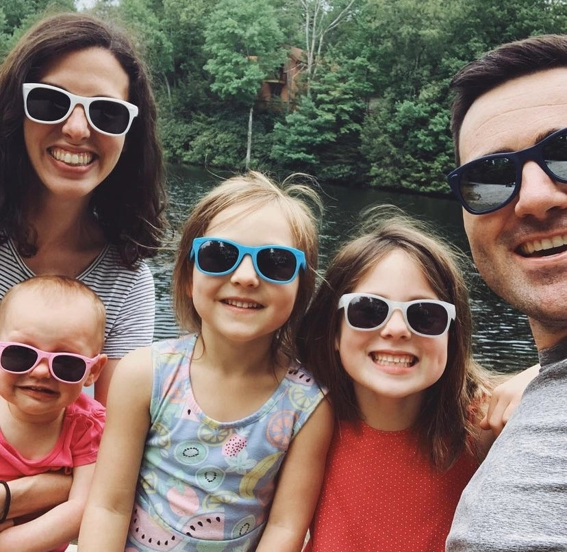 White Sunglasses: Grey Polarized Lens / Junior (Ages 5+)