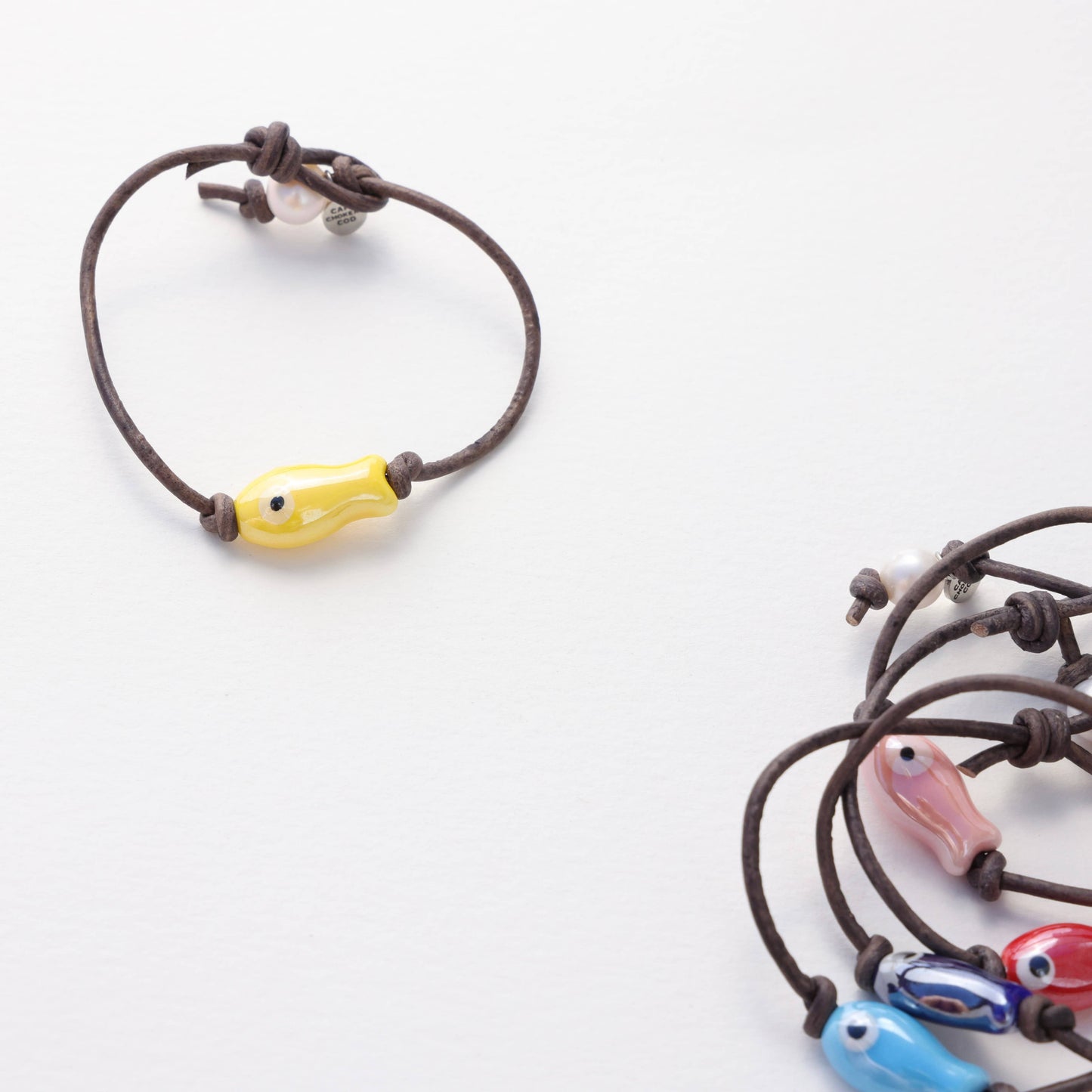 Sardine Fish Bracelet: Red / 6.5"