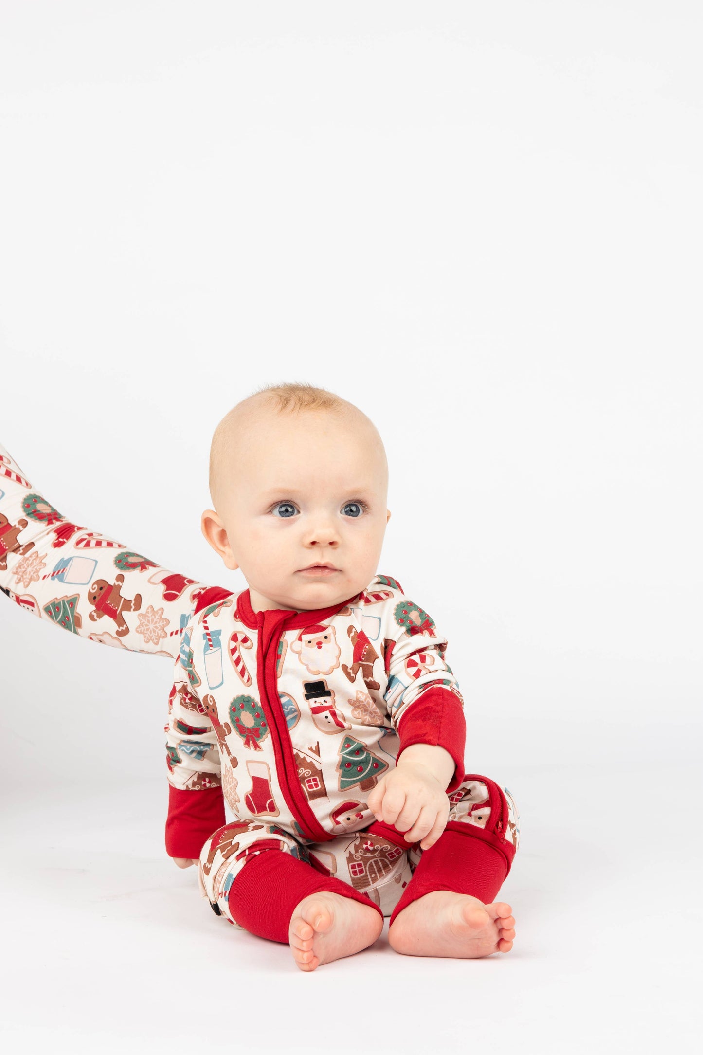 Milk and Cookies Christmas Holiday Bamboo Baby Pajamas: 18-24M