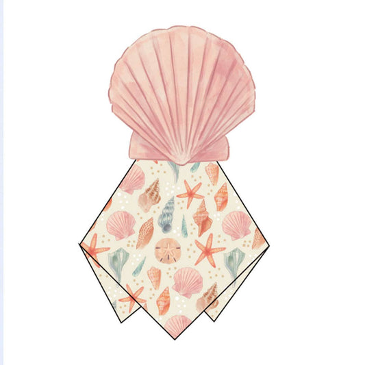 Sandy Seashells Shell Beachy Baby Lovey Newborn Gift: Beige/Multi / O/S