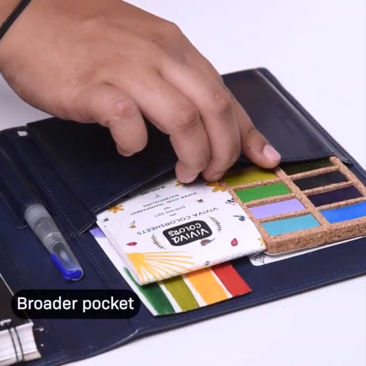 A5 Travel Paint Kit - Vegan Leather| Handcrafted| Portable